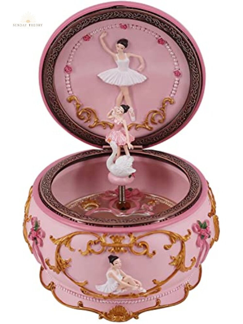 Ballerina Music Box Collectible Mechanical Musical Figurine Swan Lake Wind Up